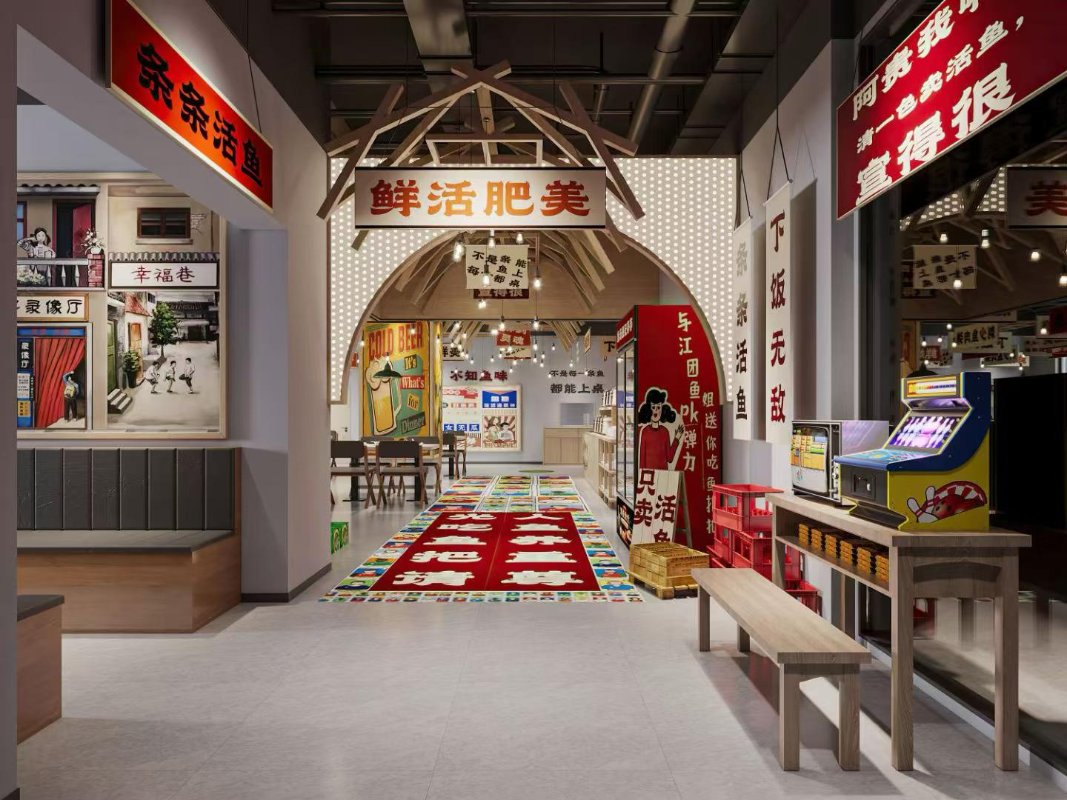 济南火锅店室内装修效果图 | 现代餐饮空间设计案例 - 云泉Spring